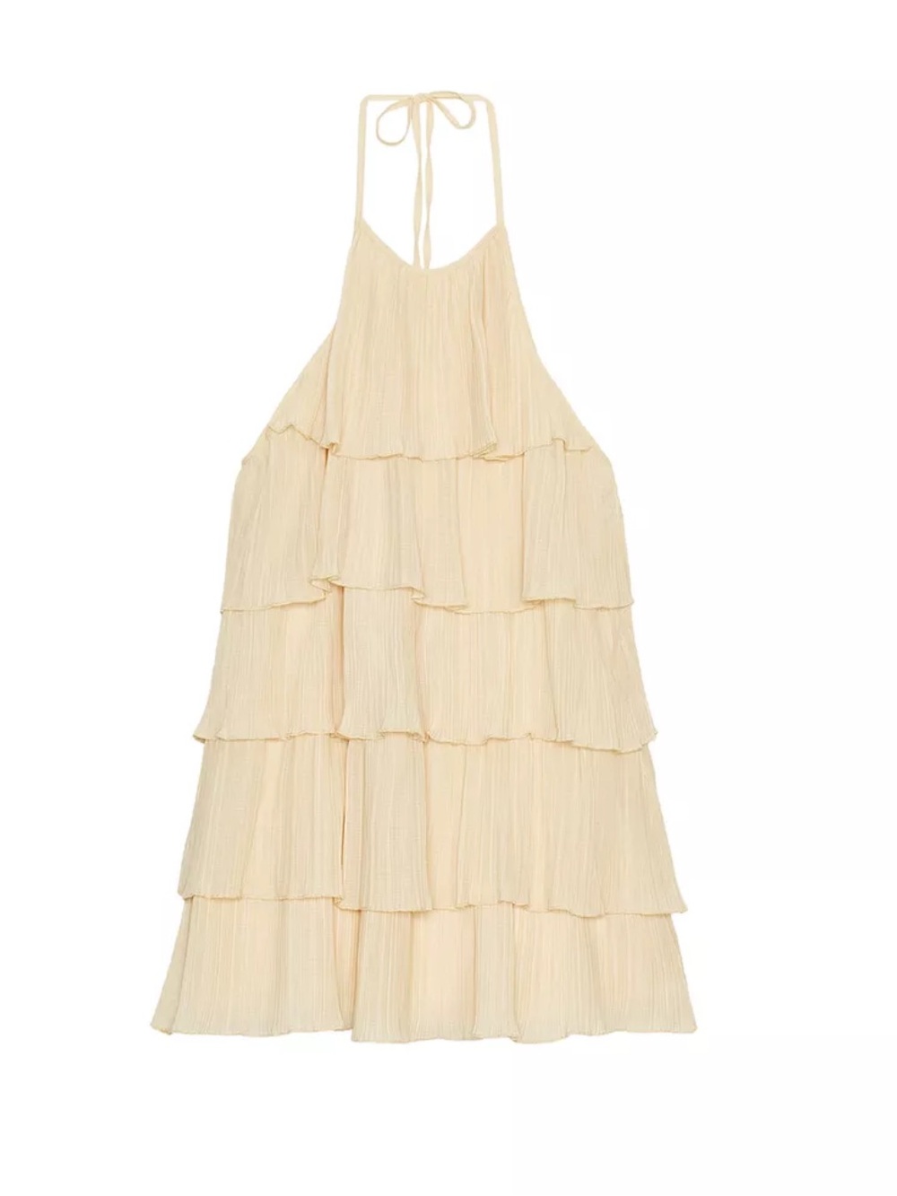 Ruffled Halter Dress